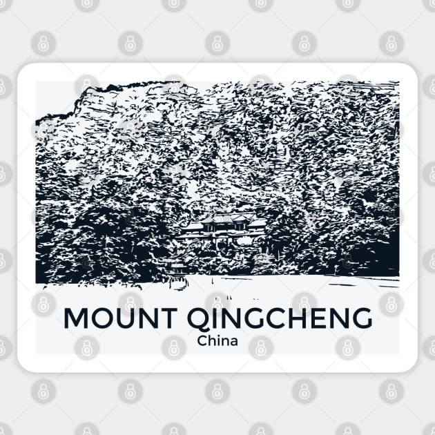 Mount Qingcheng - China Sticker by Lakeric